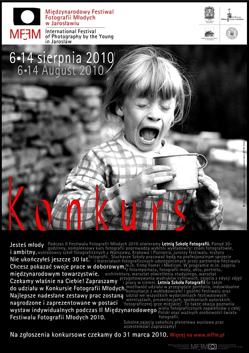 II edycja Konkurs na wystawy prezentowane podczas II Festiwalu Fotografii M�odych w Jaros�awiu